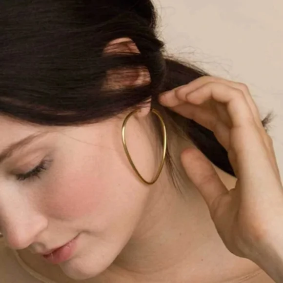 Anthropologie x Soko Organic Hoop Earrings NWT